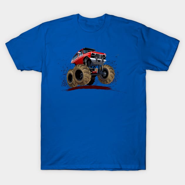 Cartoon Monster Truck T-Shirt by Mechanik